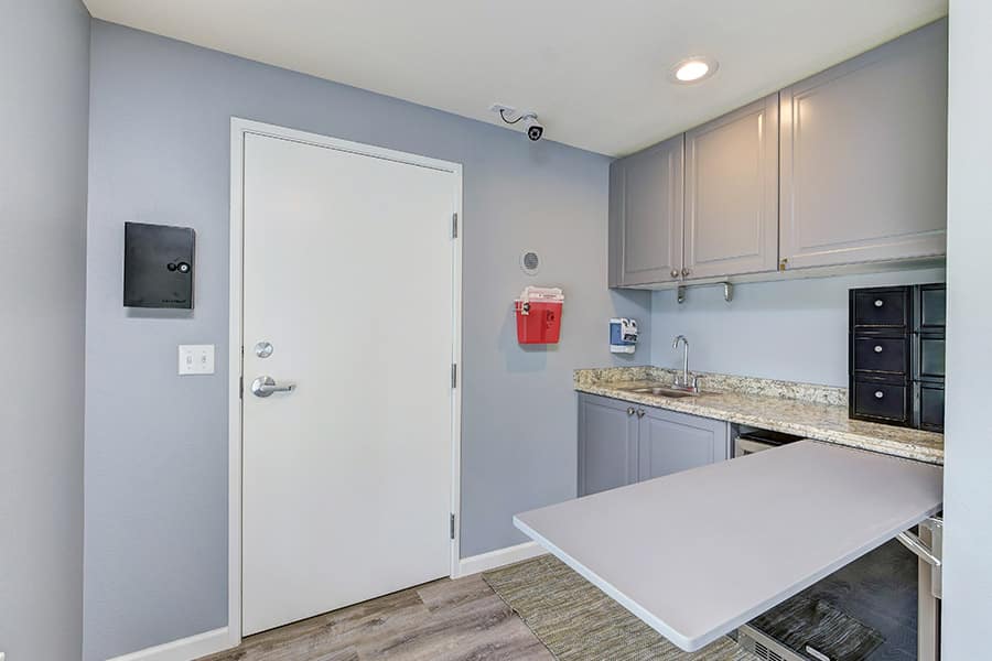Laundry room in our inpatient rehab in Bellevue Washington