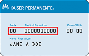 ID Card for Kaiser Permanente Rehab Coverage  