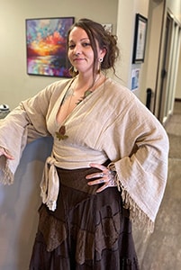 Smiling woman, professionally dressed. Makena Payne-Hope
Human Resources