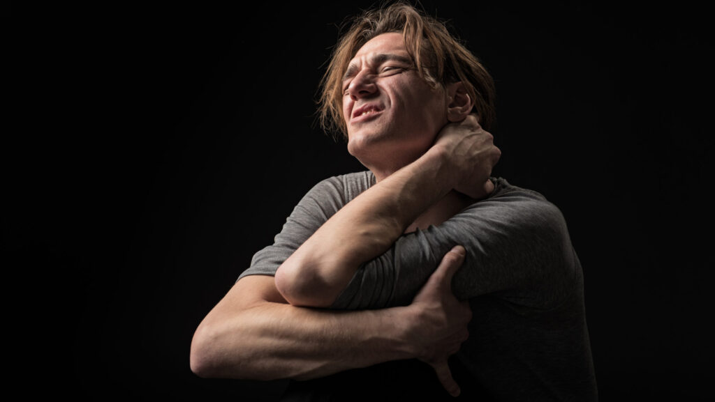 A man who is taking clonidine for opioid withdrawal.