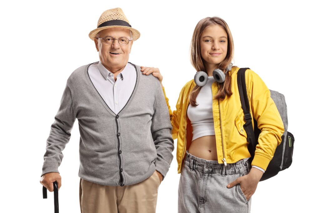A grandfather and his teenage granddaughter both have alcoholism answering the question does alcoholism skip a generation.